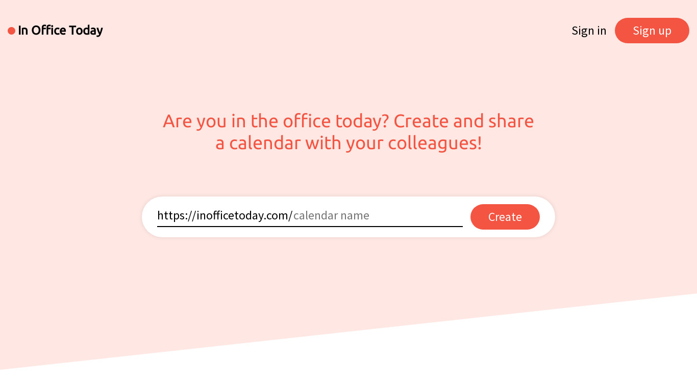 inofficetoday Landing page
