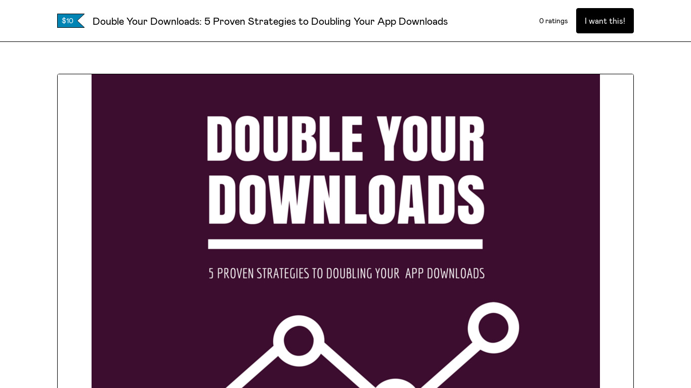 Double Your Downloads Landing page