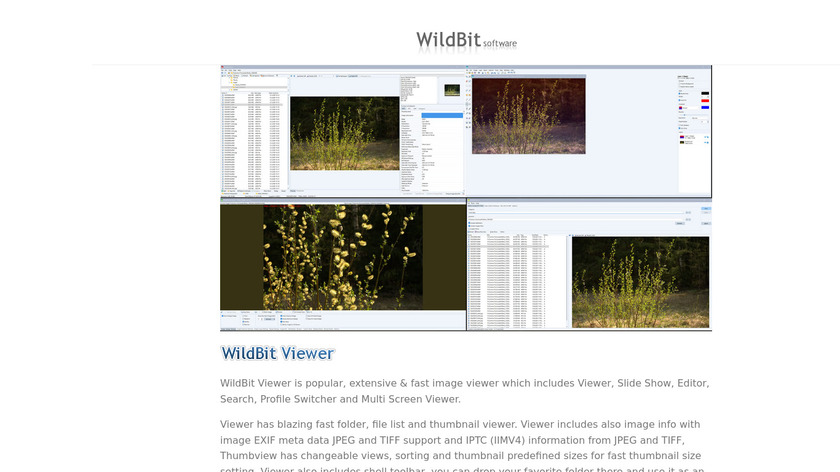 WildBit Viewer Landing Page