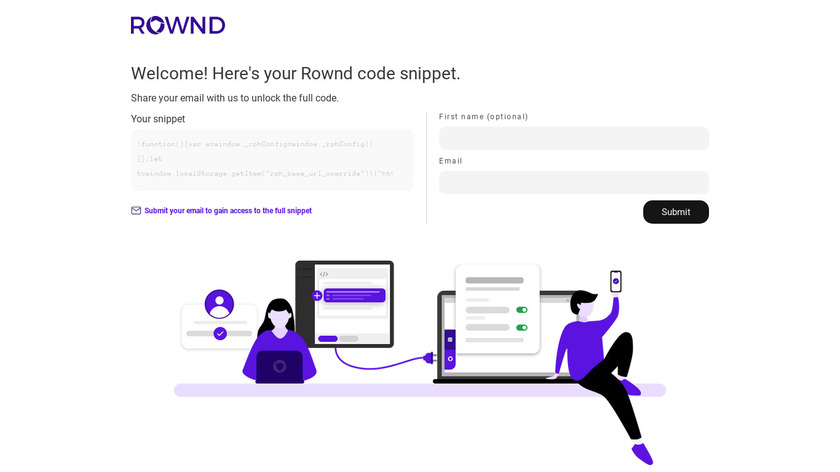 Rownd.io Landing Page