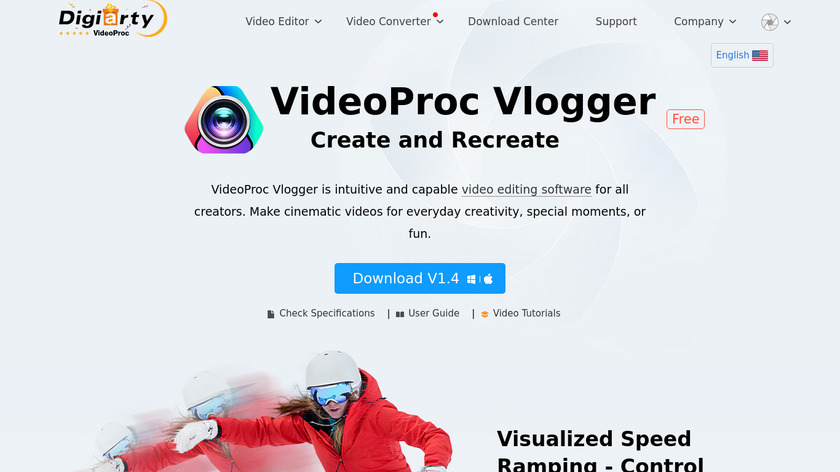 VideoProc Vlogger Landing Page
