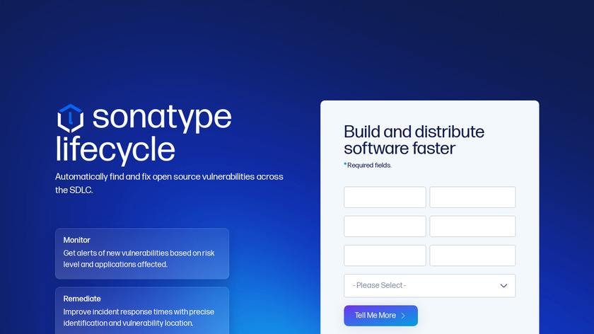 Sonatype Nexus Lifecycle Landing Page