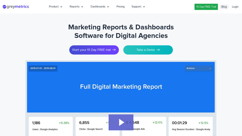 GreyMetrics Landing Page