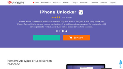 AnyMP4 iPhone Unlocker image