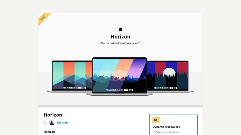 sidharthnegi.gumroad.com Horizon wallpapers Landing Page