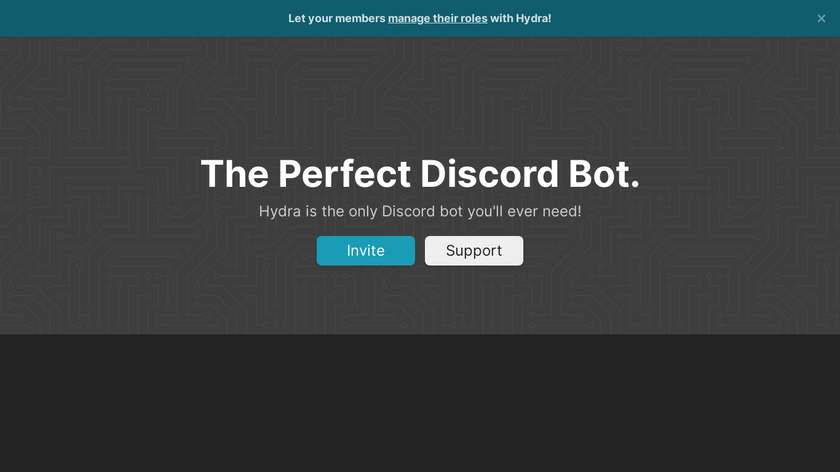 Hydra Bot Landing Page