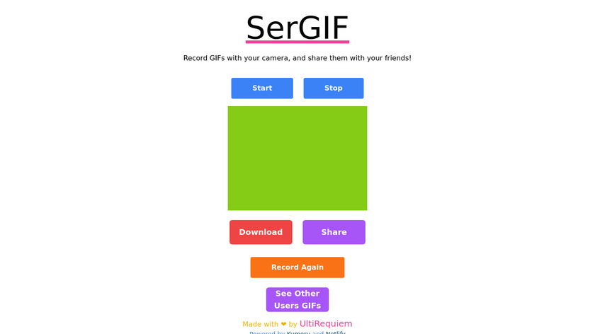 Sergif Landing Page