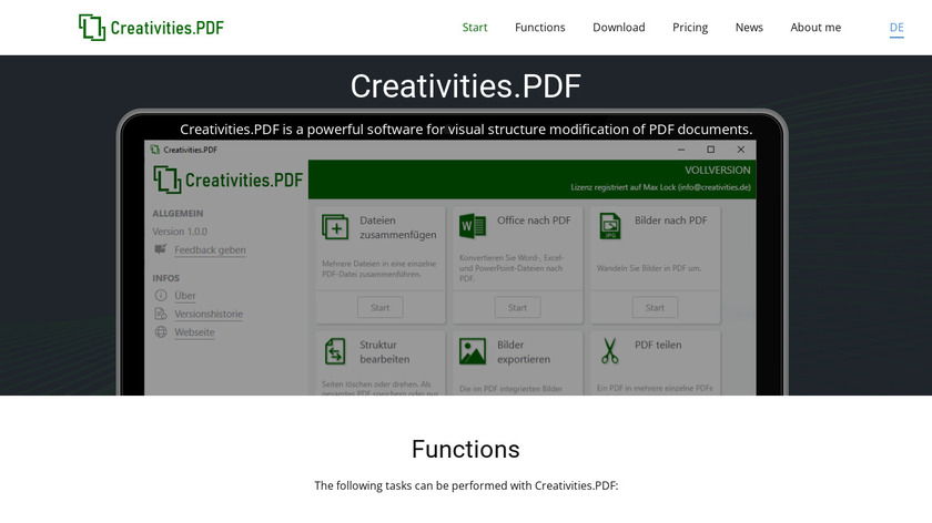 Creativities.Meeting Landing Page