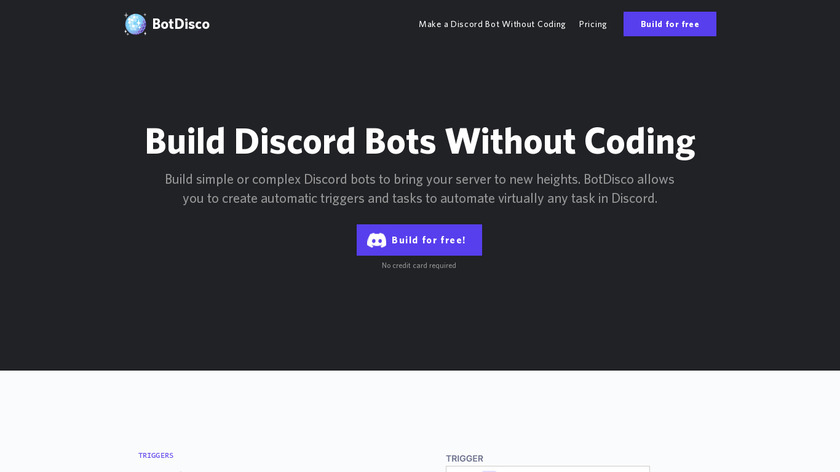 BotDisco Landing Page