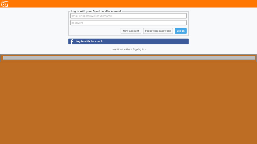 Opentraveller Landing Page
