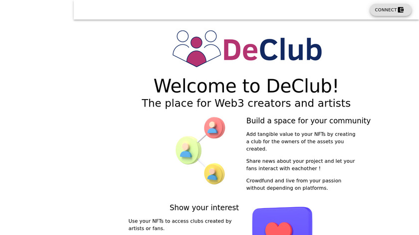 DeClub.space Landing Page