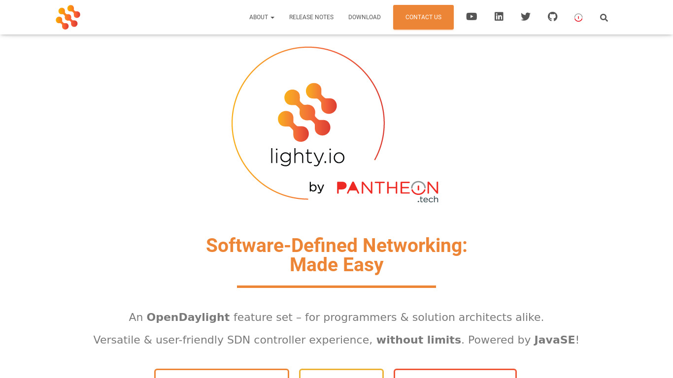 lighty.io Landing page