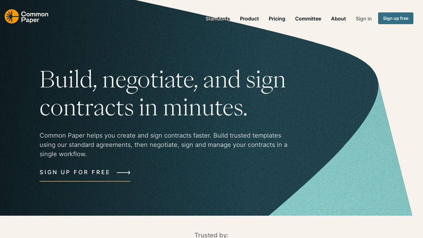 Common Paper Landing Page