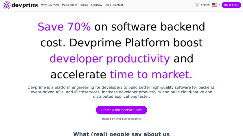 DevPrime Landing Page