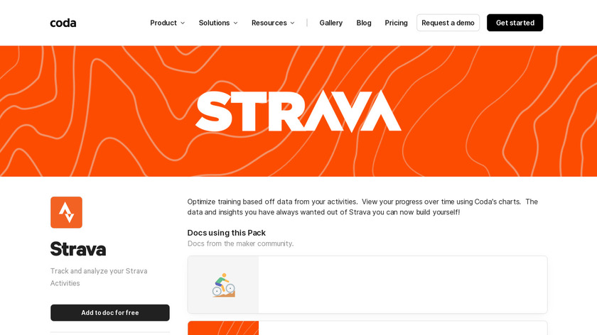 Strava Pack Landing Page