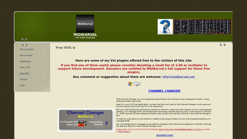 MidiTransposer Landing Page