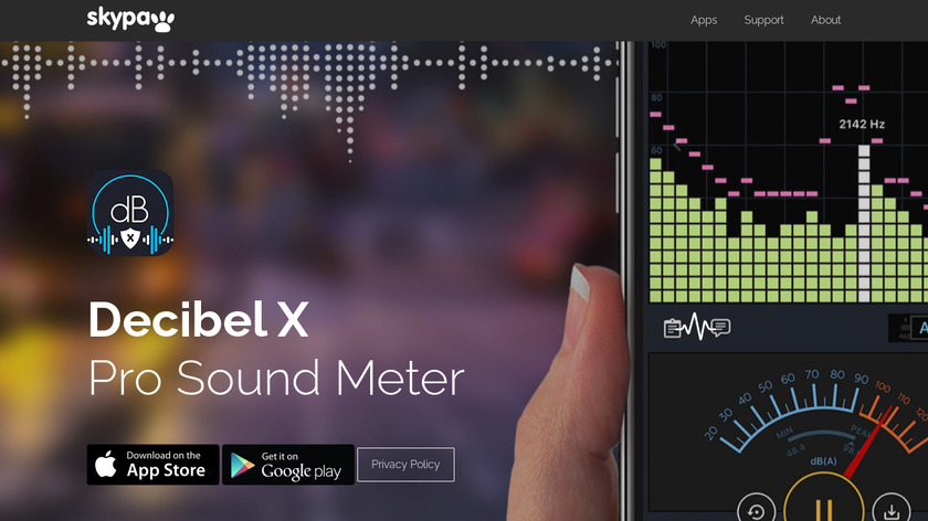 Decibel X Landing Page