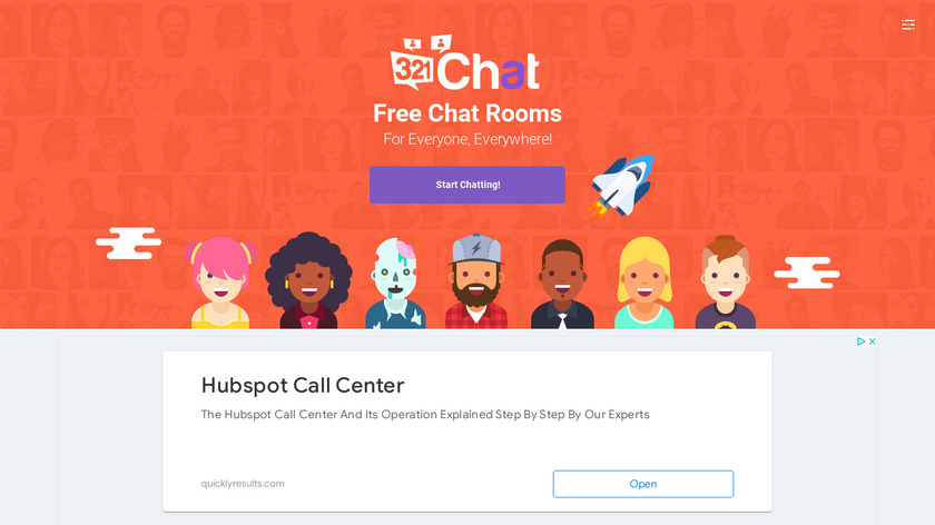 321 Chat Landing Page