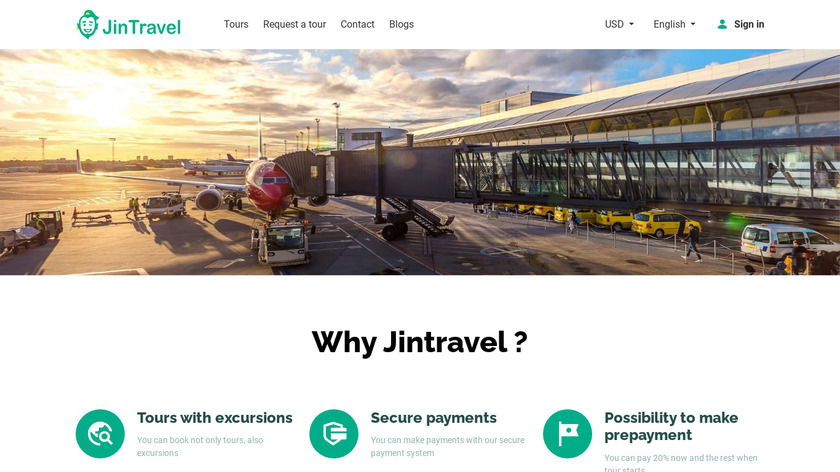 Jintravel Landing Page