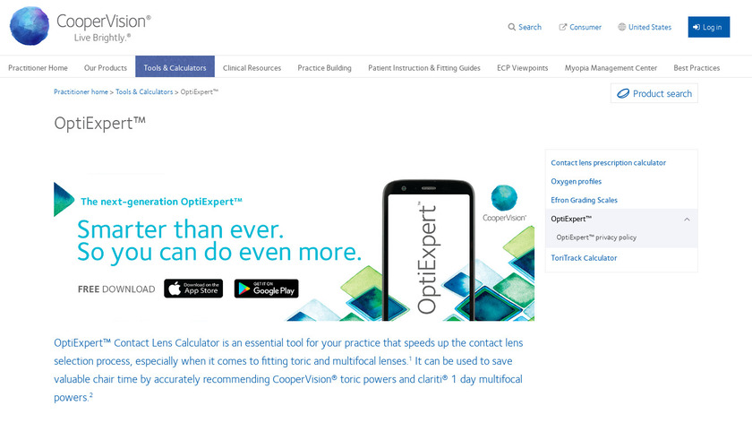 OptiExpert Landing Page