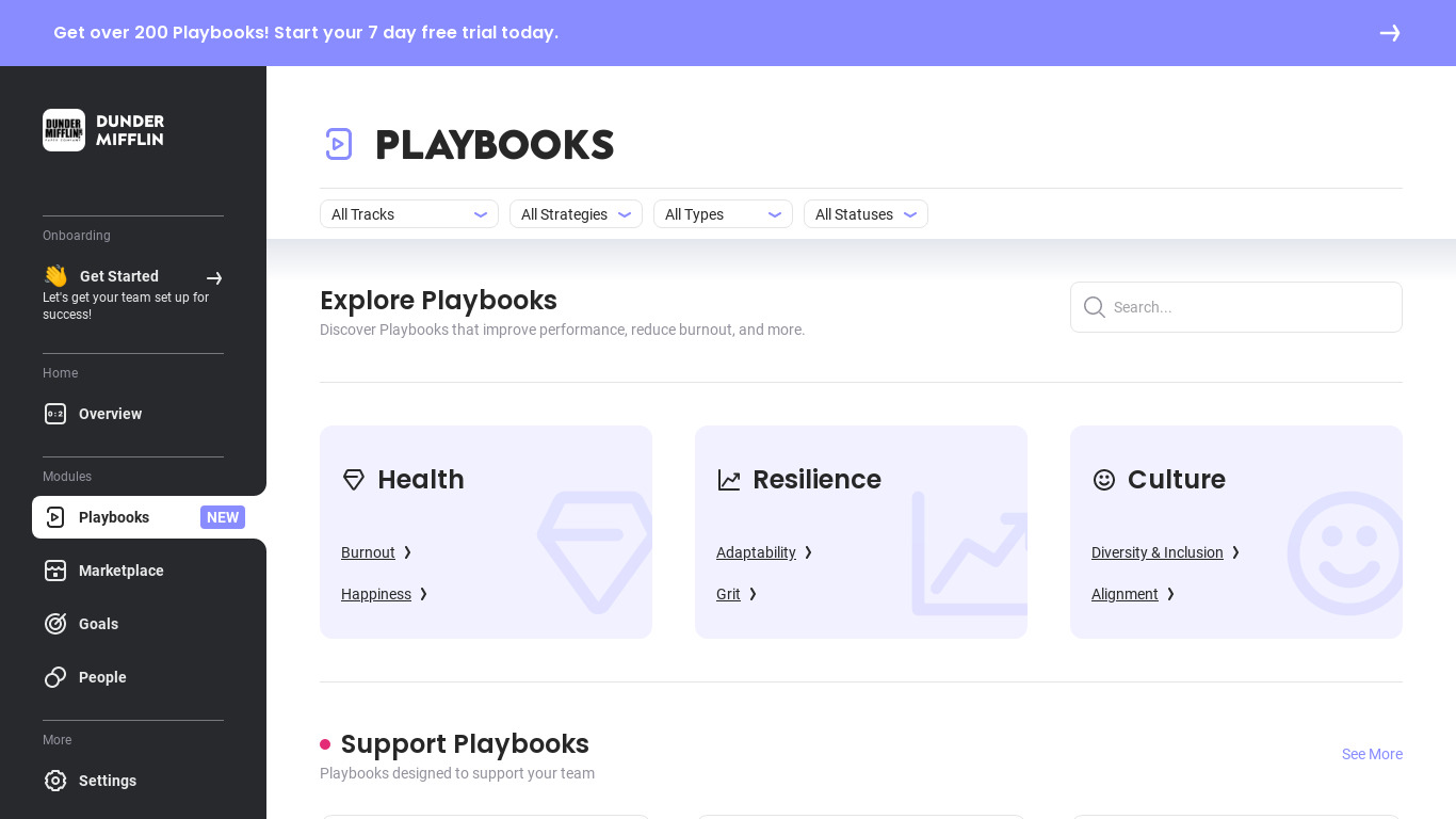 LEON Playbook Library Landing page