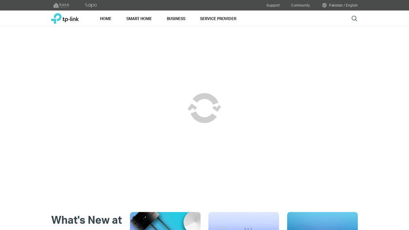 TP-LINK tpCamera Landing Page