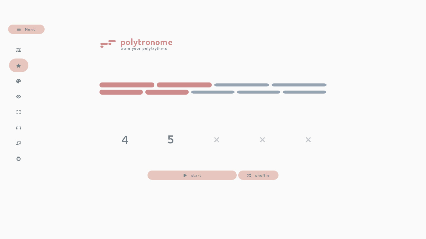 Polytronome Landing page