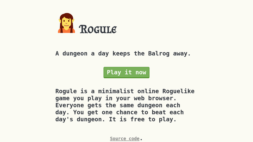 Rogule Landing Page