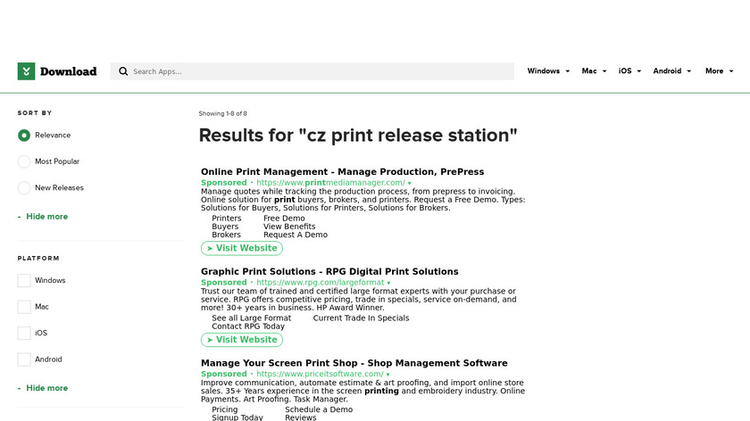 CZ Print Release Station Landing Page