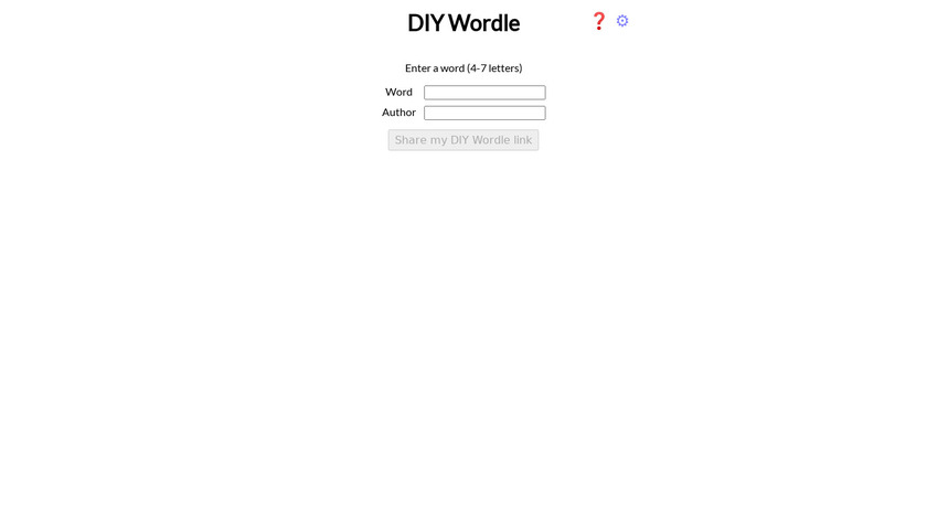 DIY Wordle Landing Page