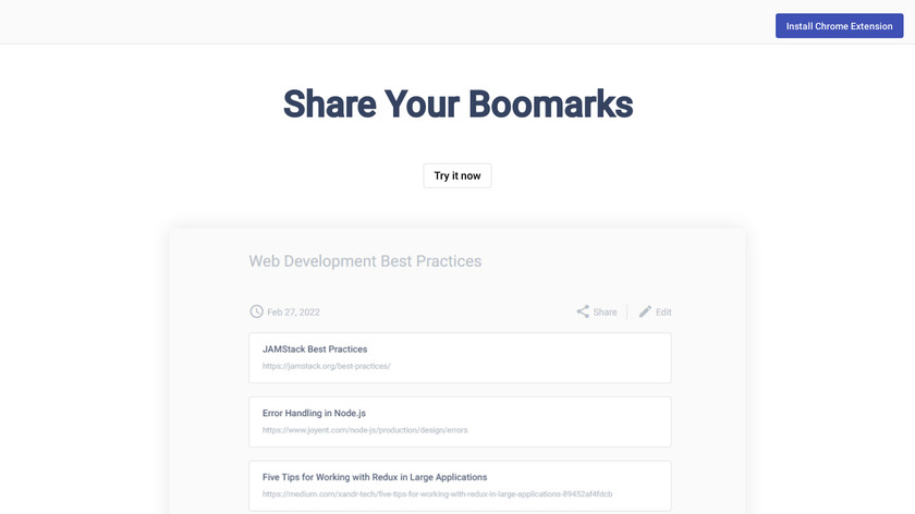 Site2Share Landing Page
