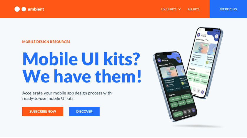 Ambient Design Landing Page