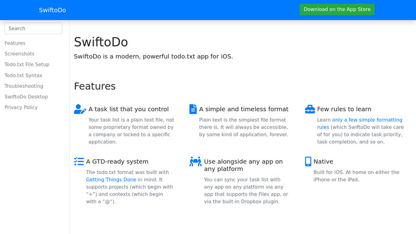SwiftoDo Landing Page