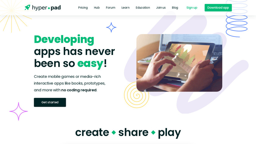 hyperPad Landing Page