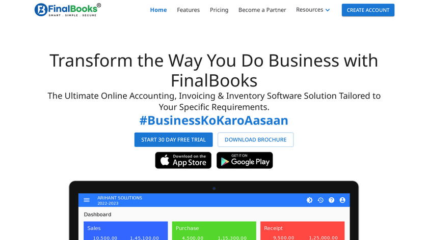 FinalBooks Landing Page