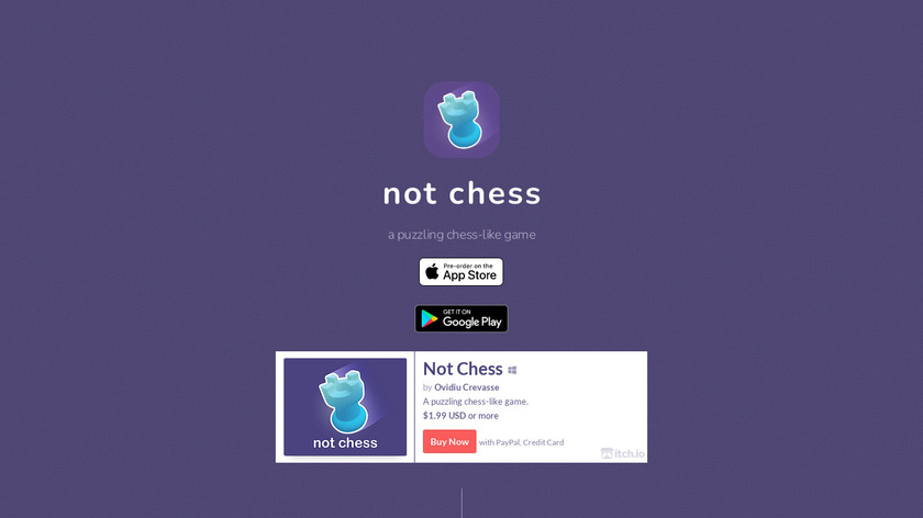 Not Chess Landing Page