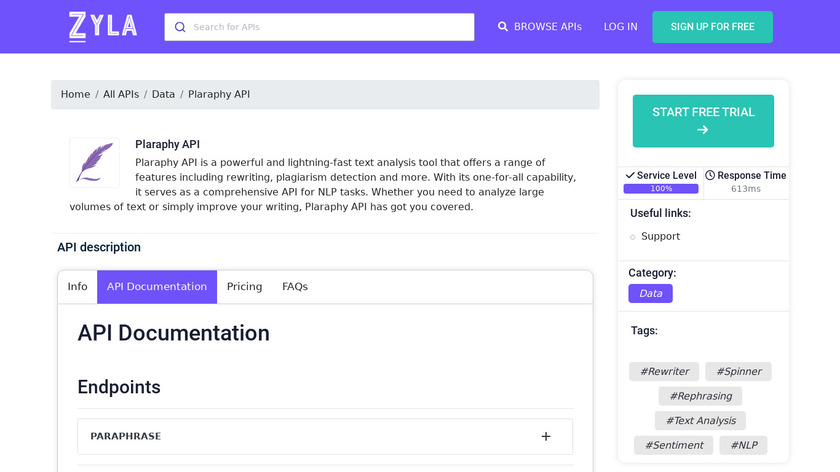 Plaraphy Landing Page