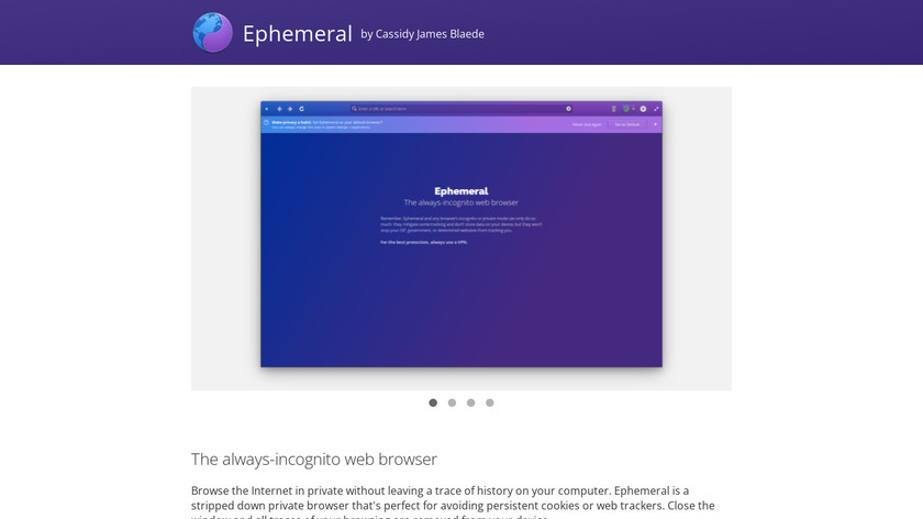 Ephemeral Landing Page
