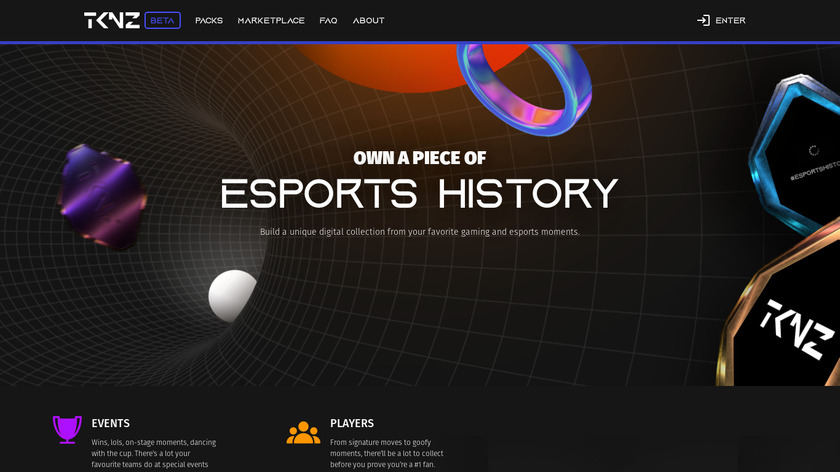 TKNZ.gg Landing Page