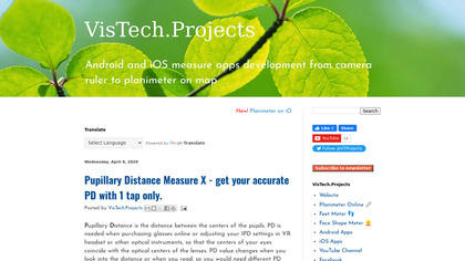 Pupillary Distance Measure image