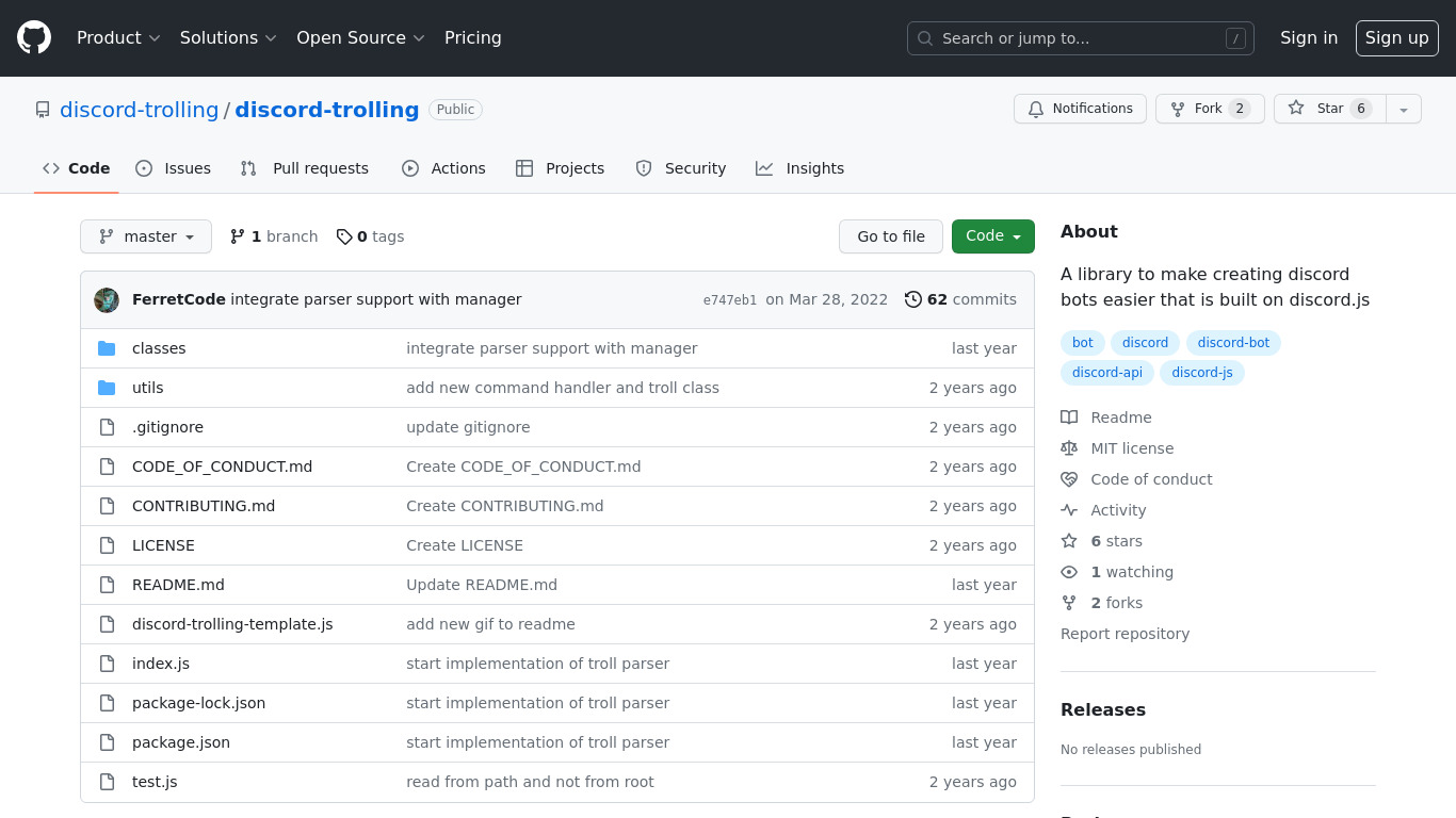 discord-trolling Landing page