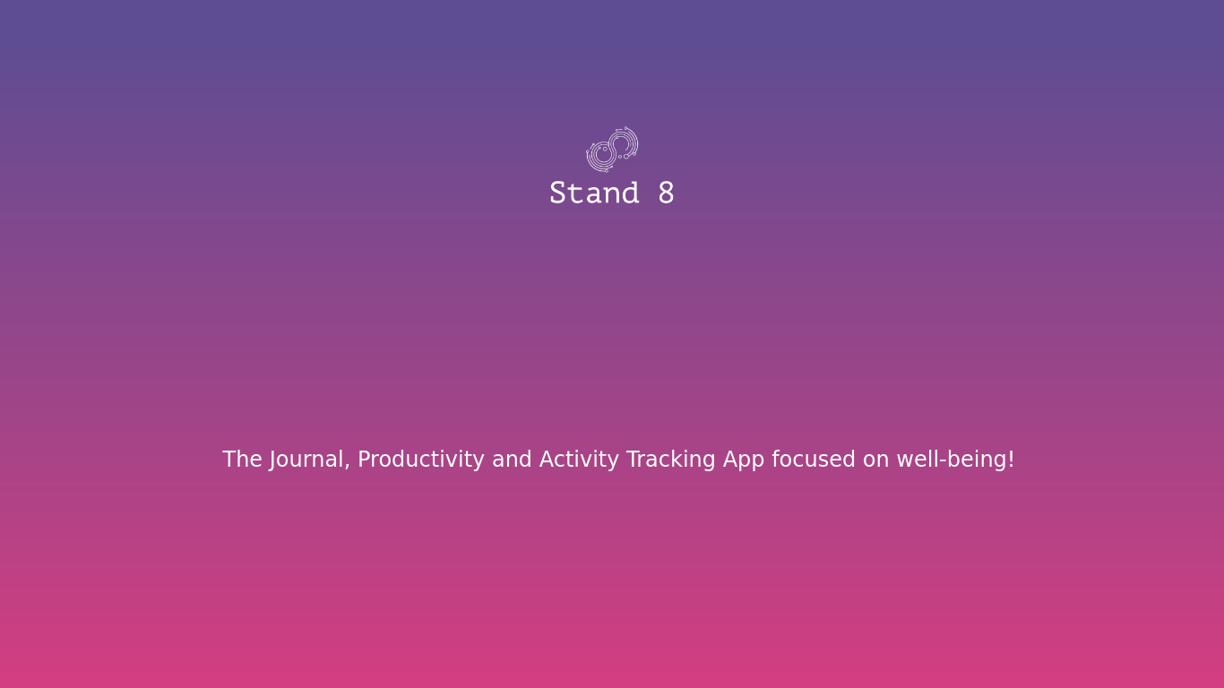 Stand8 App Landing page