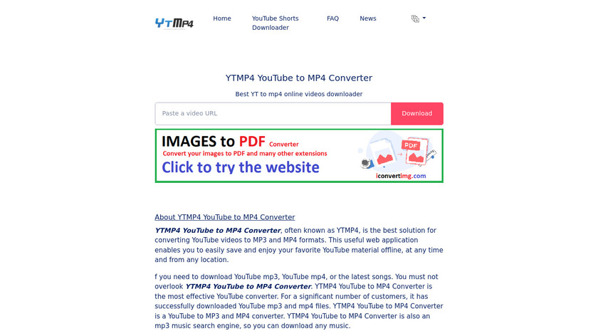 Ytmp4converter.com Landing Page