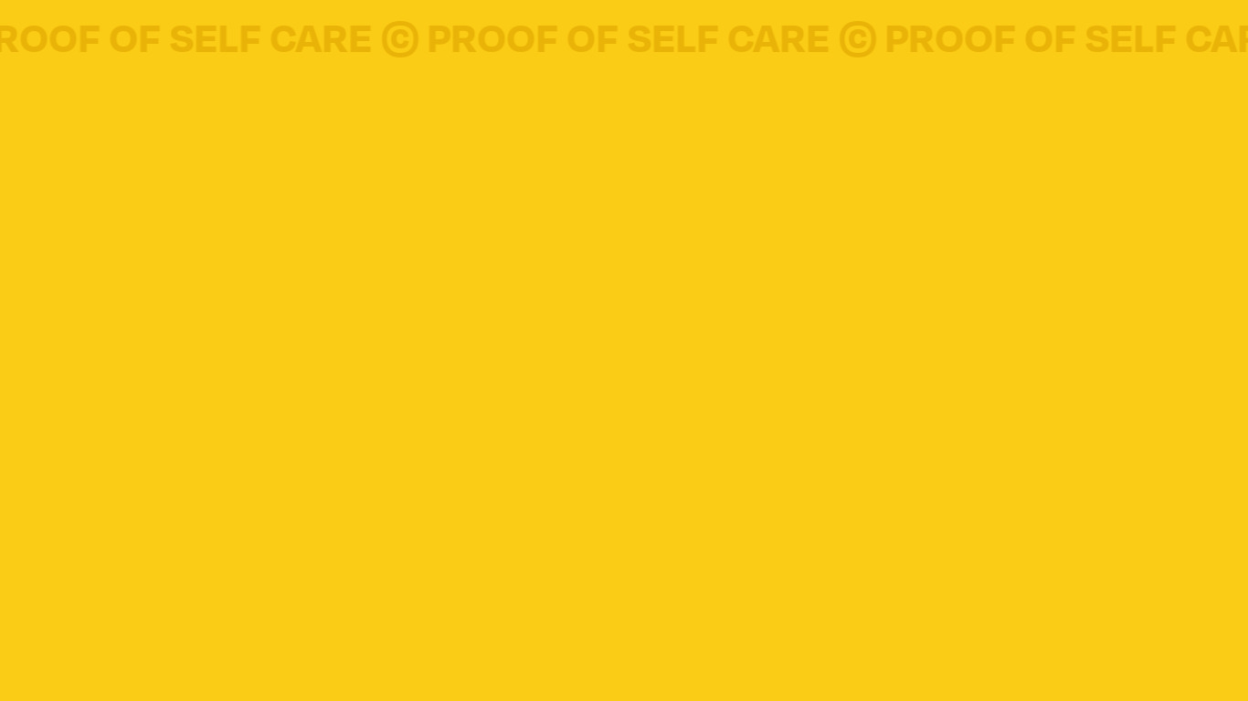 Proof of Self Care Landing page