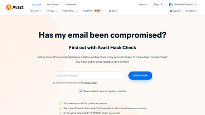 Avast Hack Check image