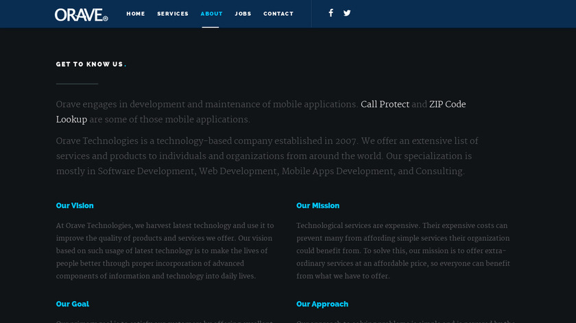 Orave Reverse Lookup Landing Page