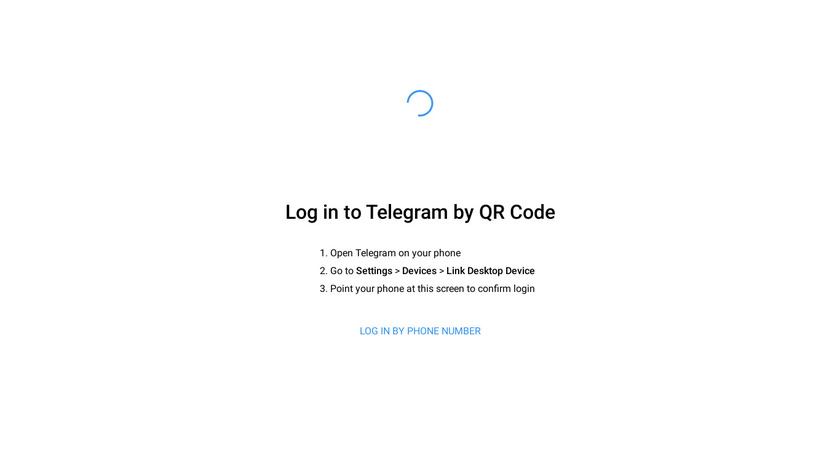 New Telegram Web Landing Page