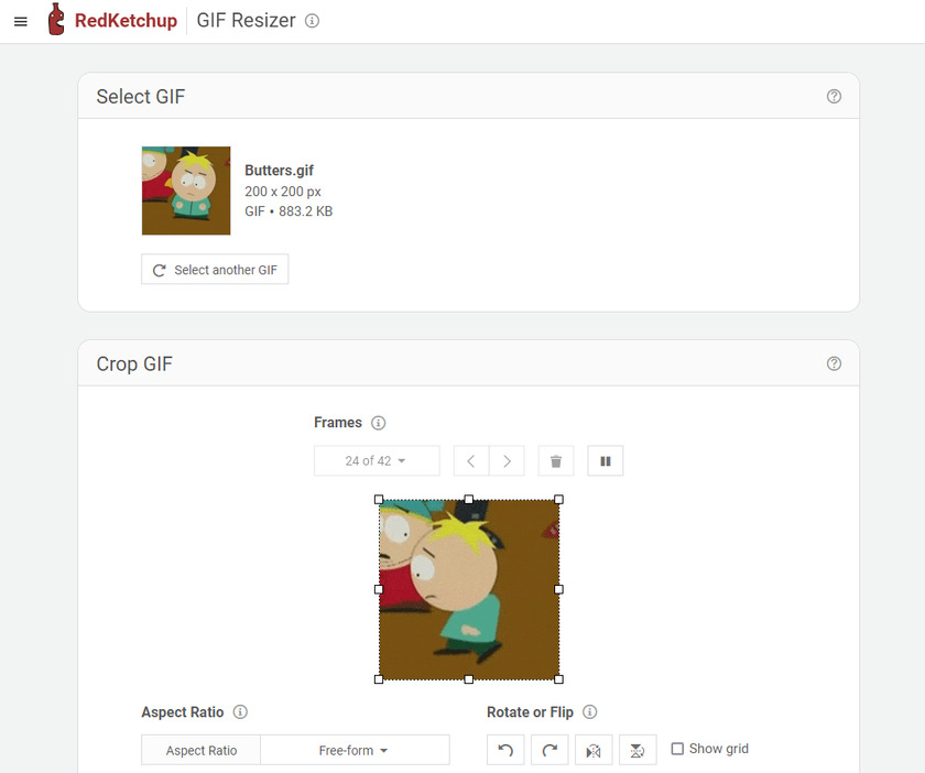 Gif Resizer by RedKetchup Landing Page