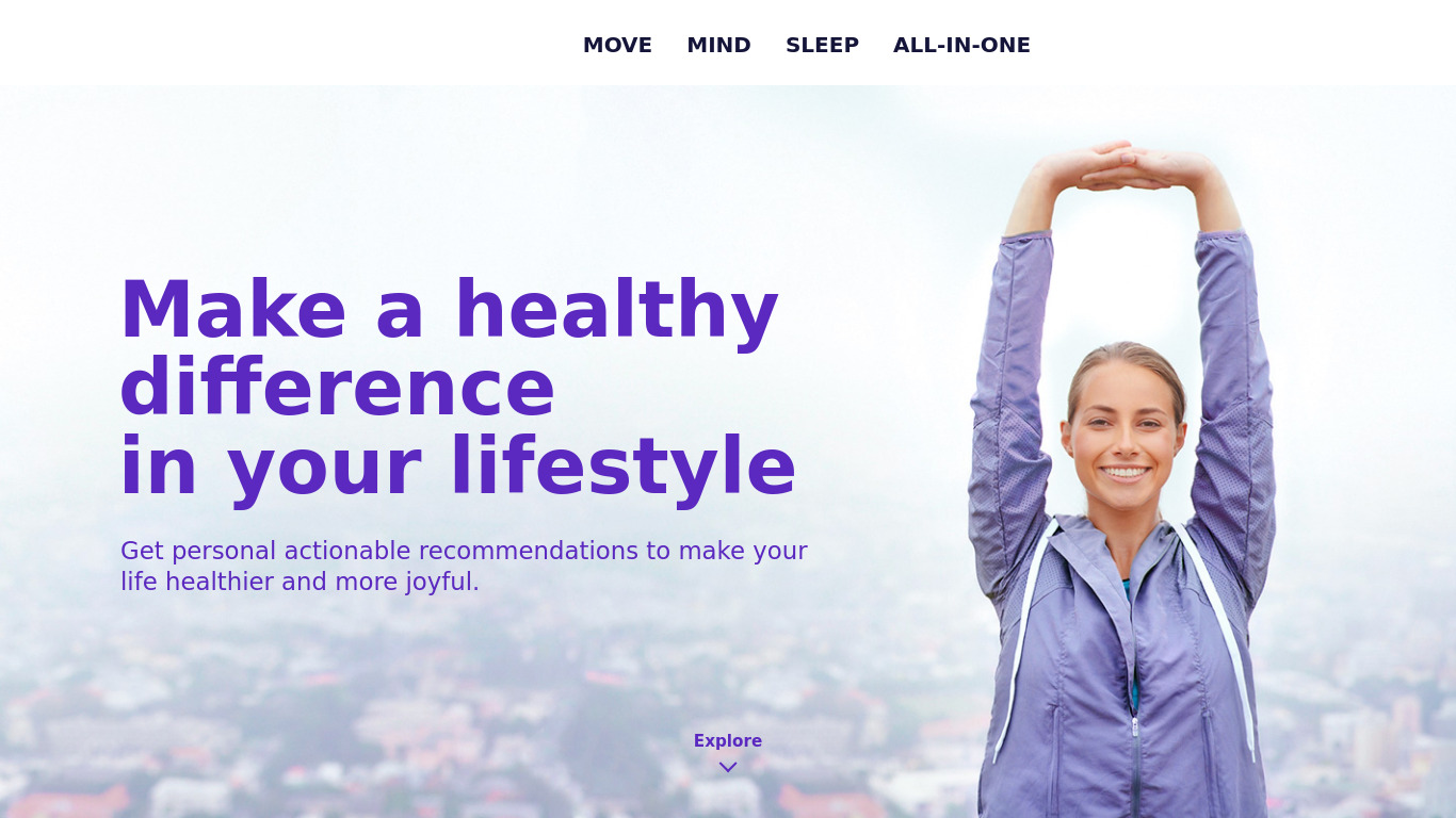 Weight Loss Fitness by Verv Landing page