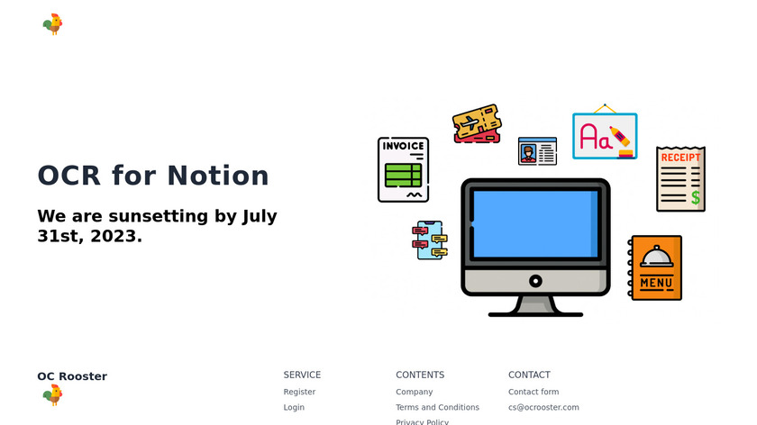 OC Rooster Landing Page